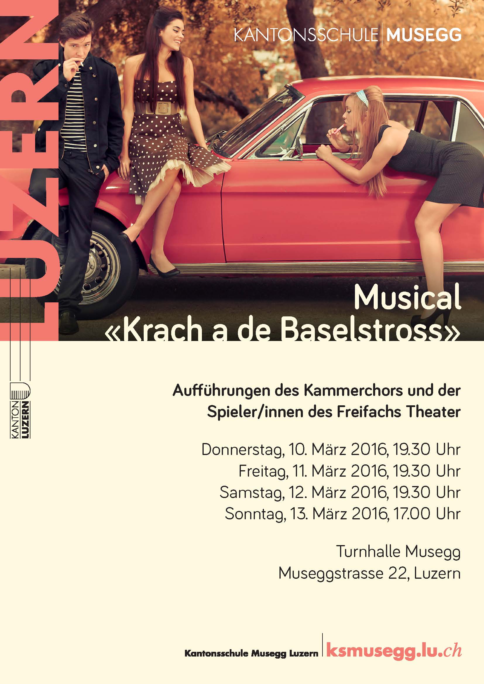 Flyer Musical «Krach a de Baselstross»